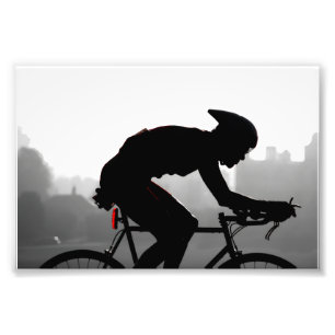Corredor de Ciclismo – Fotografia Urbana em Preto