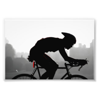 Corredor de Ciclismo – Fotografia Urbana em Preto