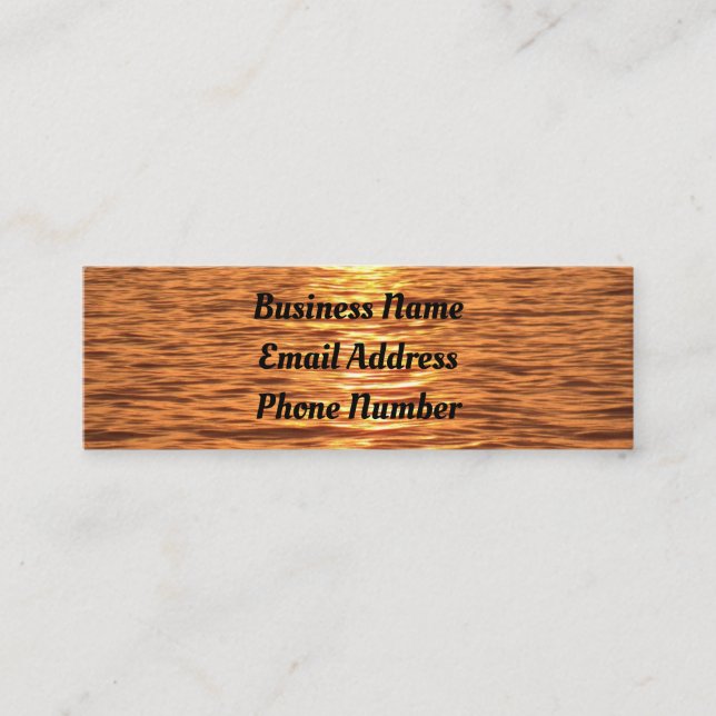 Correntes de água Cartão de visita (Frente)