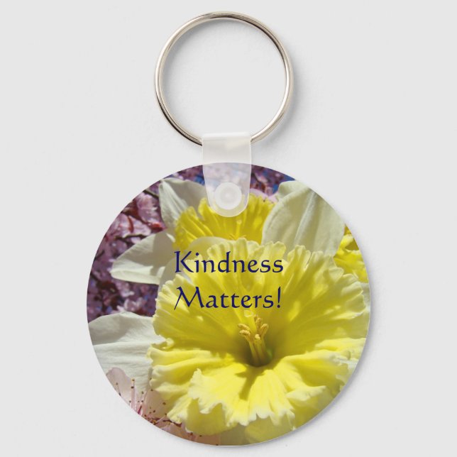 Correntes de chaveiros com Flores de Narciso Amare (Frente)