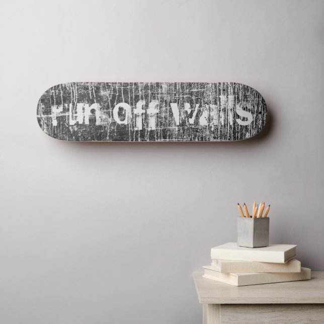 correr nas paredes  skateboard (Arte de parede (Horz))