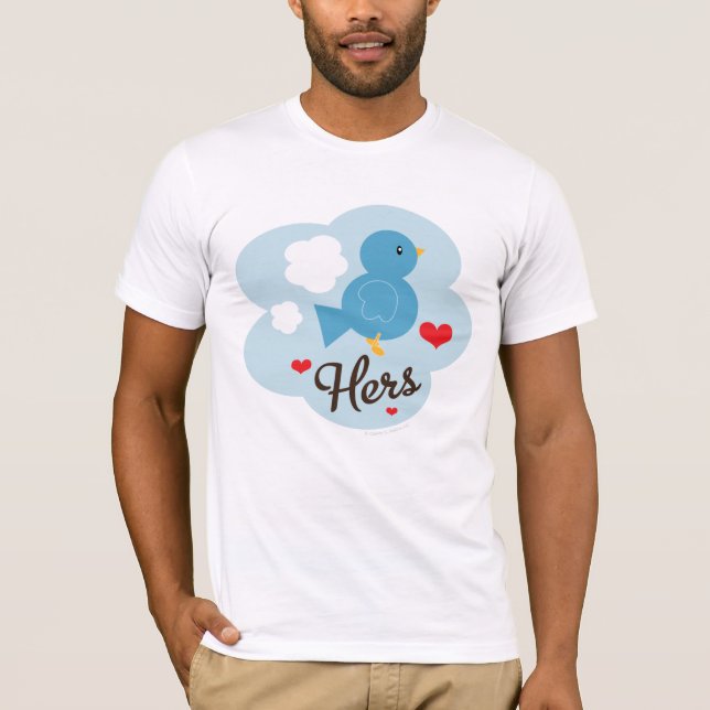 Correspondência com a Camiseta do Pássaro de Amor (Frente)
