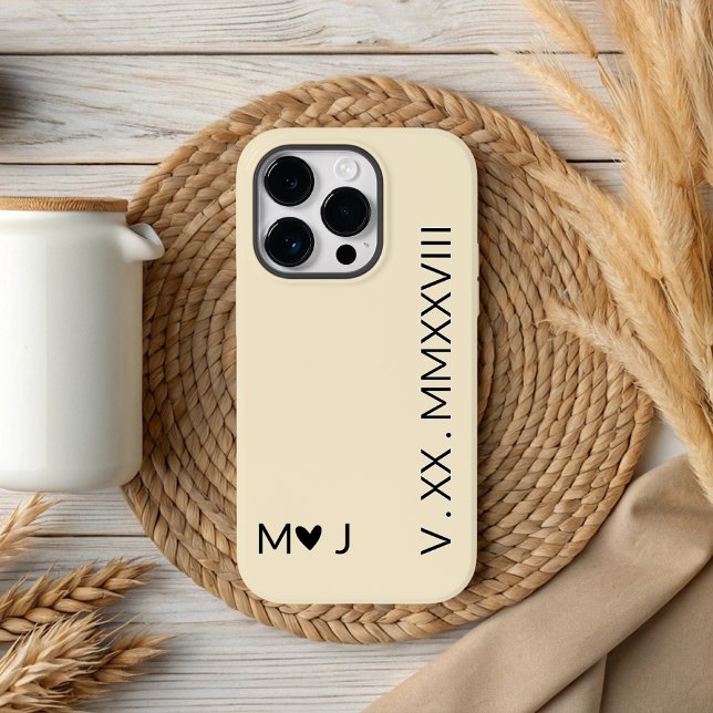 Correspondência de Capas de telefone personalizada (wedding anniversary gift, matching couple phone cases,  newlyweds gift idea, couple gift phone case,)
