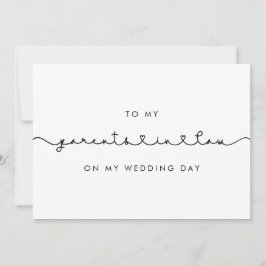 Correto Para os meus pais na lei no meu cartão de 