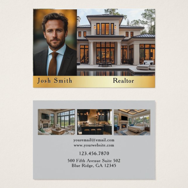 Corretor de Imóveis Realtor (Frente & Verso)
