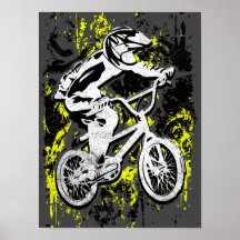 Corrida Bmx Colorida - Bmx Bike - Impressão Bmx Po