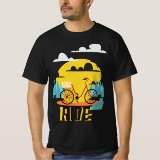 Corrida - Camisa T de Aventura de Bicicleta Vibran