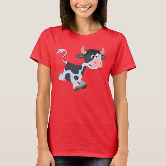 Corrida de boneca Vaca T-Shirt (Frente)