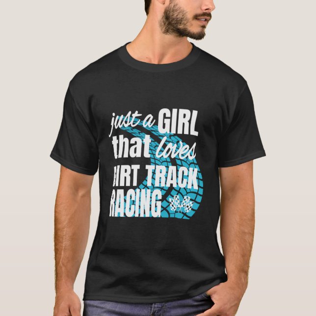 Corrida De Camisa Só Uma Menina Que Ama Dirt Raci (Frente)