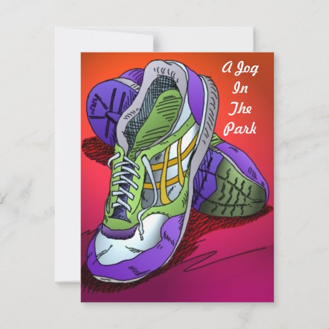 Corrida Executar Convites Vermelho para Incentivar (Frente)