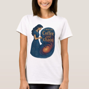 Corro no Café Galaxy Woman T-Shirt