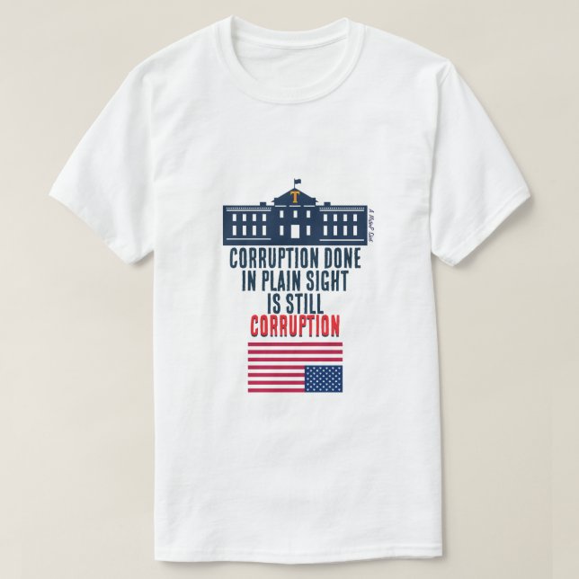 Corrupção à Vista - Uma Camisa MisterP (Frente do Design)