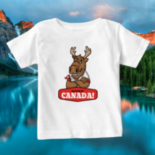 Corta o Canadá! T-Shirt Moose Moose Engraçado