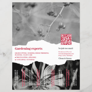Cortando imagens de folheto de jardinagem dois