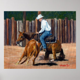 Cortar Impressão de Cavalo Trimestre