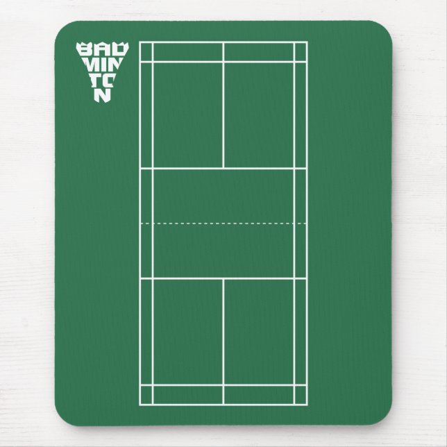 Corte de Badminton Mousepad (Frente)