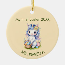 Corte minha primeira Páscoa, Unicorn, ornamento ce