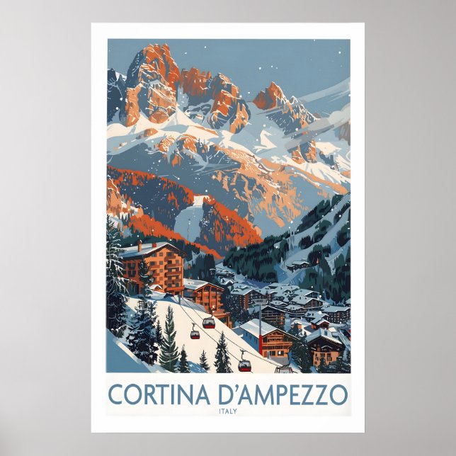 Cortina dampezzo Impressão Itália 1 (Frente)