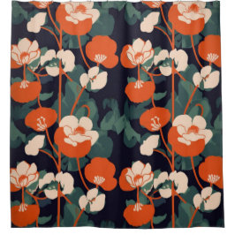 CORTINA PARA BOX 花柄シャワーカーテン