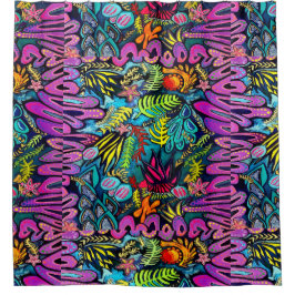 Cortina Para Box 0168 - Marine Life - Chá Curtain