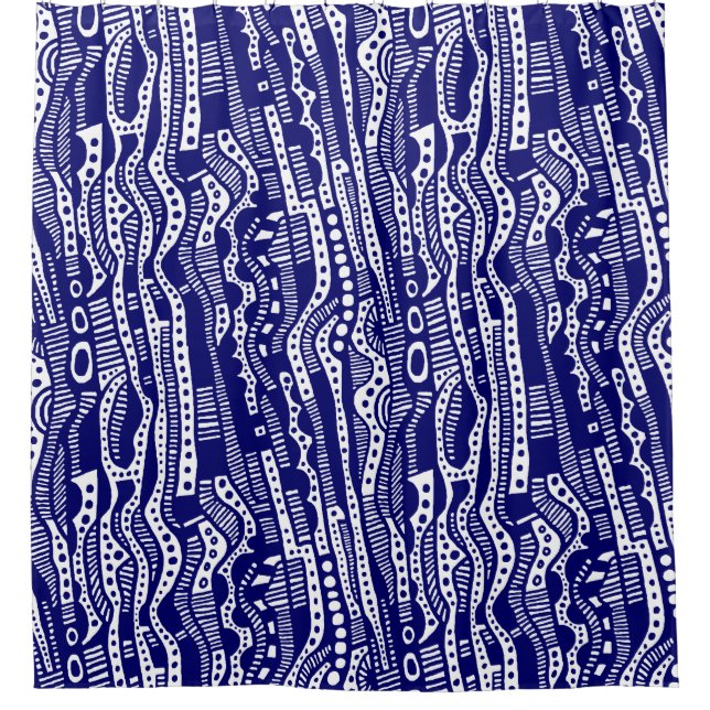 Cortina Para Box 120115 - Deep Marinho Blue (Azul profunda) (Frente)