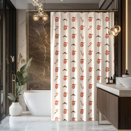 Cortina Para Box 70s Christmas Curtain Pastel Vibe for Holidays