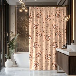 Cortina Para Box 70s Vibe Curtain Funky Pastel Christmas Design