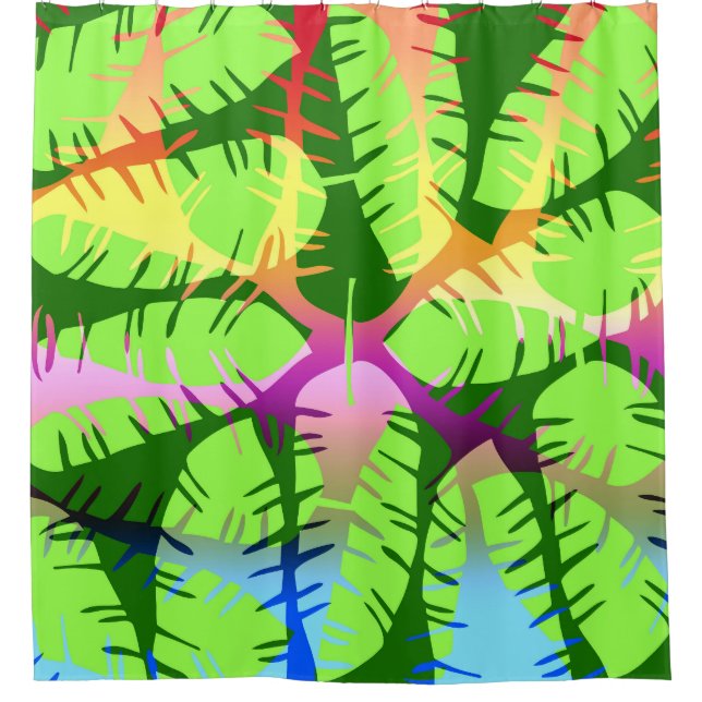 CORTINA PARA BOX A ABSTRATO BOTÂNICA DEIXA DUVET (Frente)