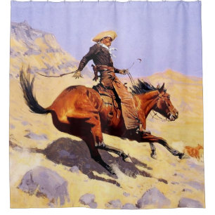 Cortina Para Box A Arte Western Cowboy por Frederic Remington