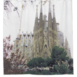 Cortina Para Box "A Basilica Sagrada Família em Barcelona, Espanha"