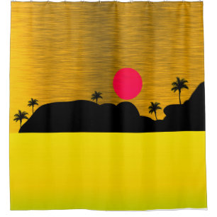 Cortina Para Box A Ilha Tropical