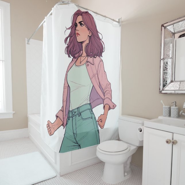 CORTINA PARA BOX "A MENINA BRAVA FIERCE" (In Situ)