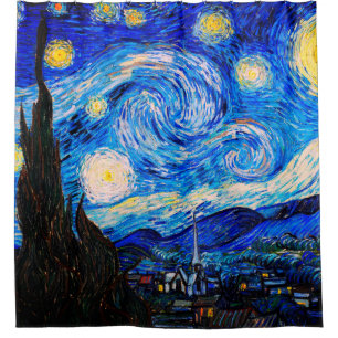 Cortina Para Box A Noite Estrelada de Vincent Van Gogh
