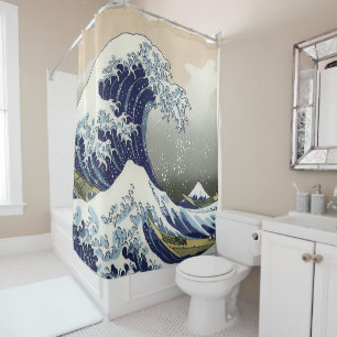 Cortina Para Box A onda do Excelente de Kanagawa Katsushika Hokusai