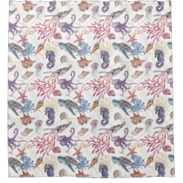 Cortina Para Box A Vida do Oceano sob o Mar