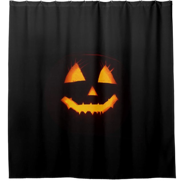 Cortina Para Box Abóbora de Halloween iluminada (Frente)
