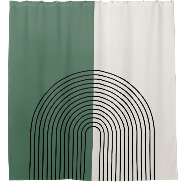 Cortina Para Box Abstração Boho Moderna (Frente)