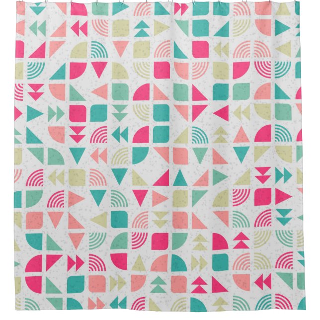 Cortina Para Box Abstract Geometric Pattern generative computationa (Frente)