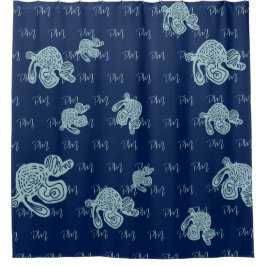 Cortina Para Box Abstract Monogram Pattern