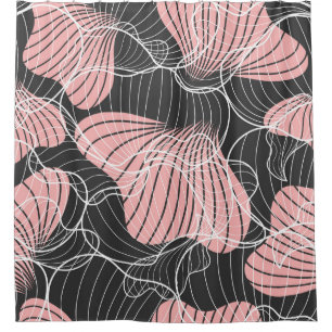 Cortina Para Box Abstrato colorido, padrão artístico perfeito.