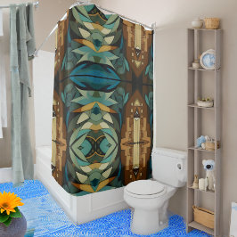 Cortina Para Box Abstrato Cubist Inspirou a Art Deco 8