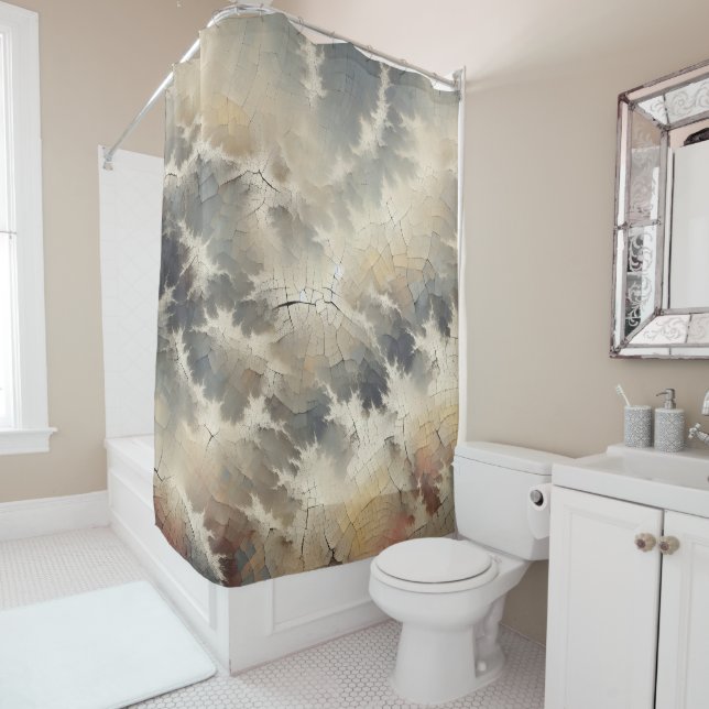 Cortina Para Box Abstrato de estalo russo (In Situ)