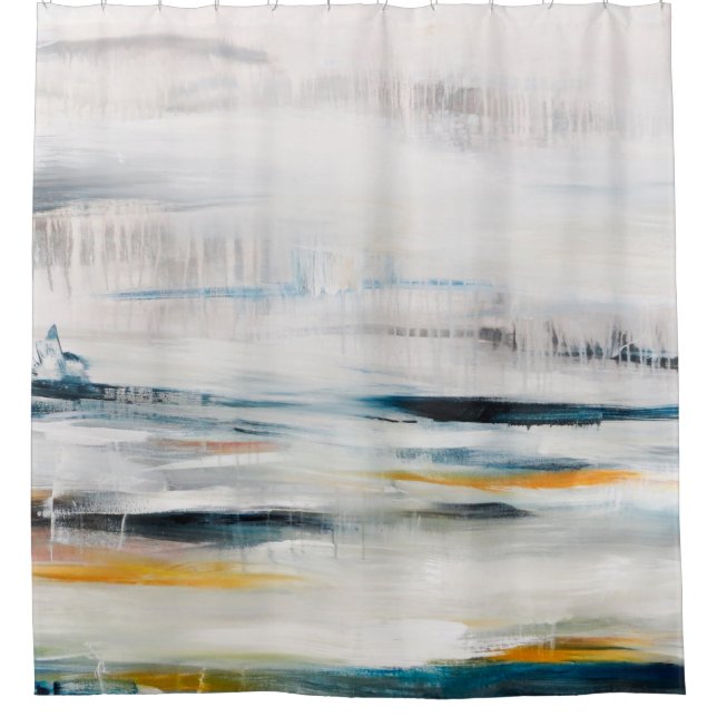 Cortina Para Box Abstrato de fundo de pintura moderno. Contemporâne (Frente)