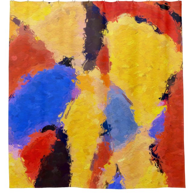 Cortina Para Box Abstrato de meio século (Frente)