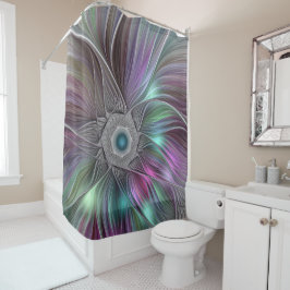 Cortina Para Box Abstrato de potência colorida com a arte frontal m