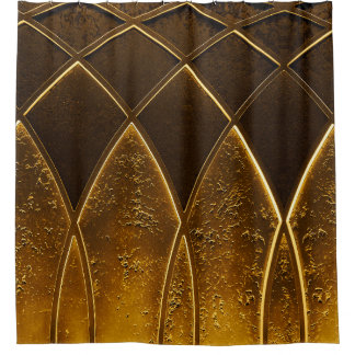 Cortina Para Box Abstrato elegante art deco geométrico ornamentado