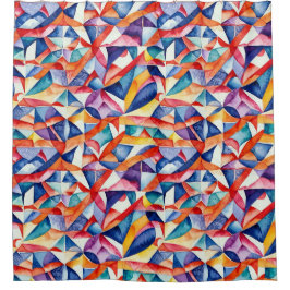 Cortina Para Box Abstrato geométrico 23 - Cortina do Chá