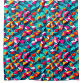 Cortina Para Box Abstrato geométrico design 14