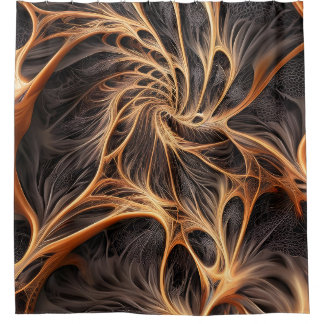 Cortina Para Box Abstrato image - 3D Fractal, arte digital, braun