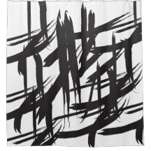 Abstrato Moderno Monocromático Branco e Preto